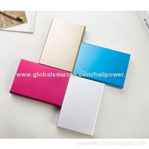 Latest Design Power Banks with Aluminum Shell, 6,000mAh Capacity